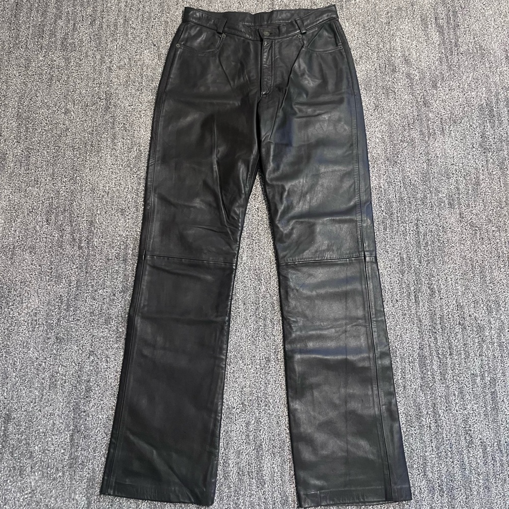 Vintage Neto Leather Pants Dark Brown
